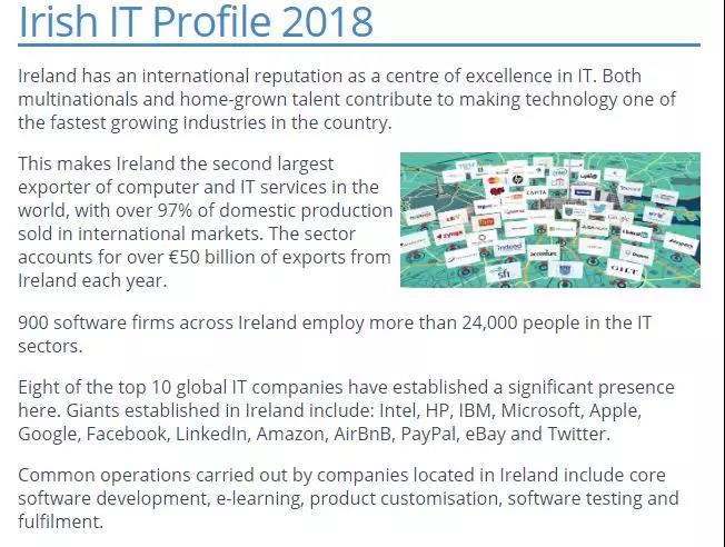 爱尔兰IT行业人才需求持续高涨，计算机专业毕业生炙手可热